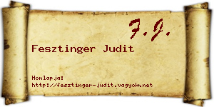 Fesztinger Judit névjegykártya